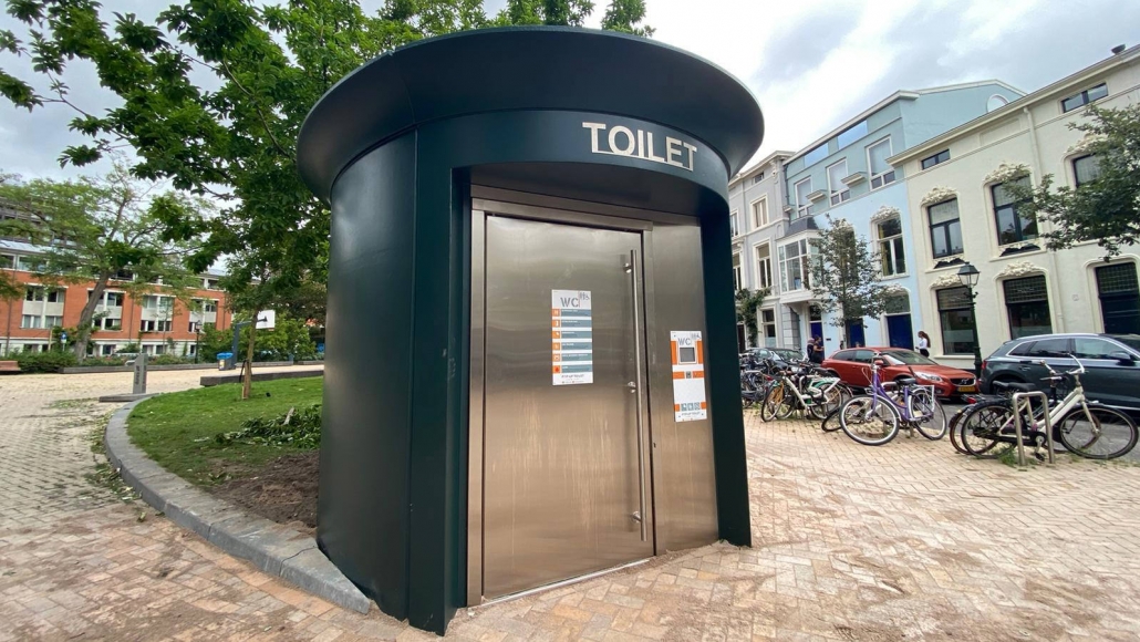 toilette autopulente con pareti curve toilette prefabbricata automatica